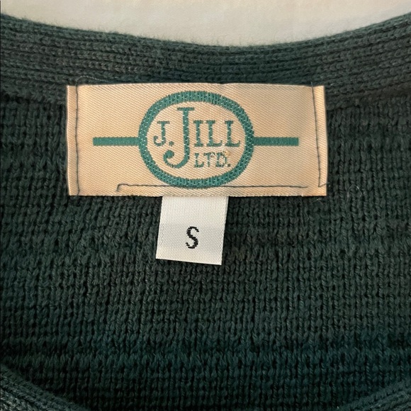 VTG J Jill - forest green button up - small - Picture 6 of 6